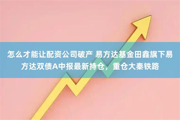 怎么才能让配资公司破产 易方达基金田鑫旗下易方达双债A中报最新持仓，重仓大秦铁路