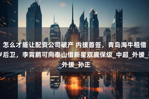 怎么才能让配资公司破产 内援首签，青岛海牛租借31岁后卫，李霄鹏可向泰山借新星双赢保级_中超_外援_孙正